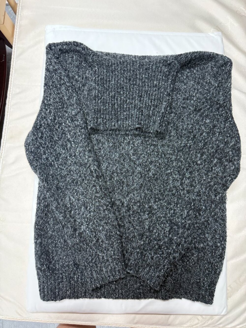 Express Marled Charcoal Turtleneck Sweater Sz M - Picture 3 of 6